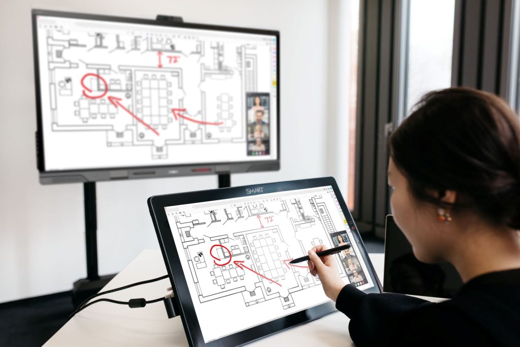 Aménagement de salle de réunion dans pCon avec Smart Technologies